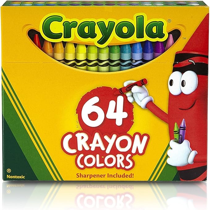 Crayola 6 Pack 64 Ct Crayons (52-0064), Assorted