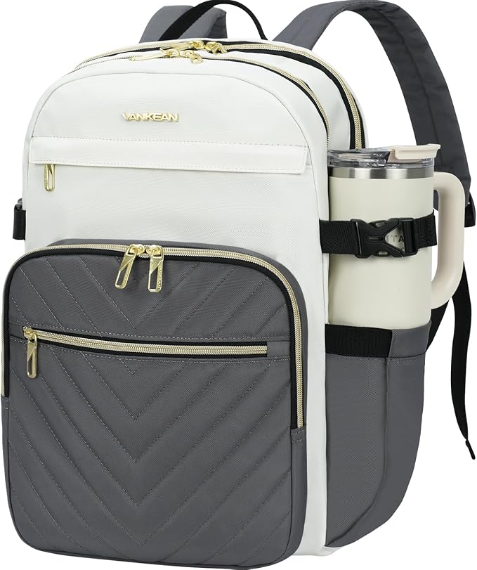 VANKEAN 15.6 Inch Laptop Backpack for Women Large Capacity | Waterproof Backpacks Stylish Travel Bags Casual Daypacks for College, Business