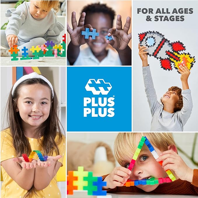 PLUS PLUS 240 Piece Spooky Mix Tube - Mini Interlocking Building Blocks Set, Stem Toys for Kids - Sensory Bin Fillers/Math Manipulatives Classroom Must Haves Gifts for Boys & Girls