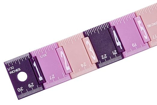 It's Academic Folding Rulers, 12 Inches and 30 Cms, Foldable Plastic in Assorted Color Combos, 12 Pack