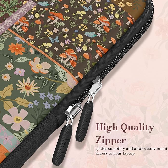 iCasso Laptop Sleeve 15.6 inch, Compatible with MacBook Air 15 inch, Vintage Shockproof Laptop Case 15.6'', Slim Protective Travel Carrying Case for MacBook Pro 16, Lenovo Dell Asus HP, Brown
