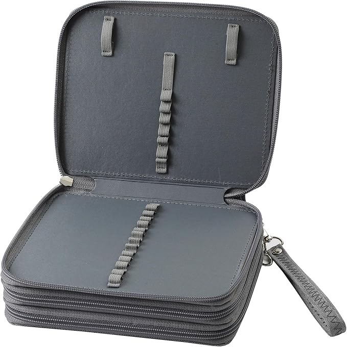 Portable Colored 72 Slots Pencil case Organizer with Printing Pattern for Watercolor Pens, Pencil Case Organizer for Artist