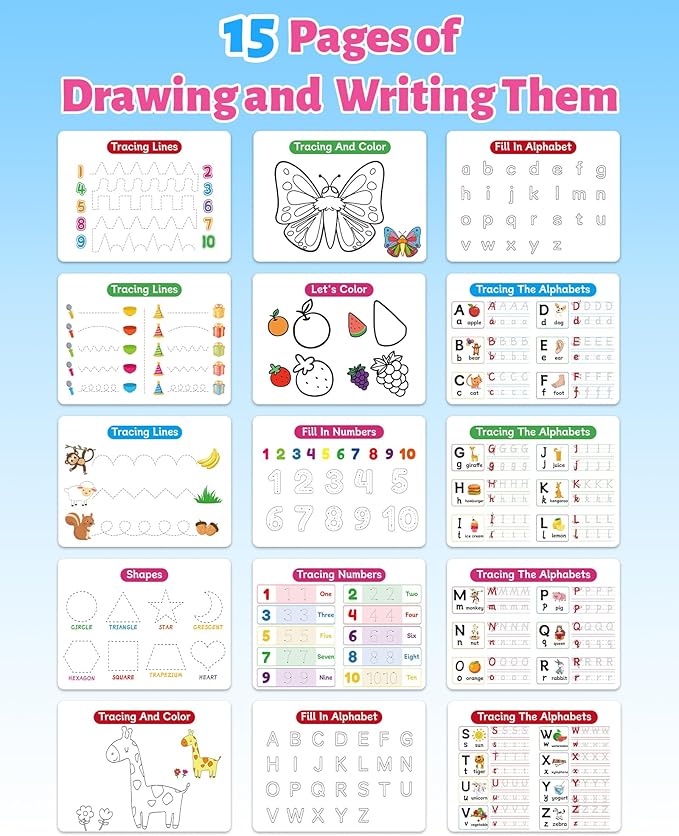 Benresive Busy Book for Toddlers 3-5, Montessori Preschool Learning Activities Book, Educational Sensory Travel Toys for Kids, Birthday Gifts for Boys Girls Ages 3+