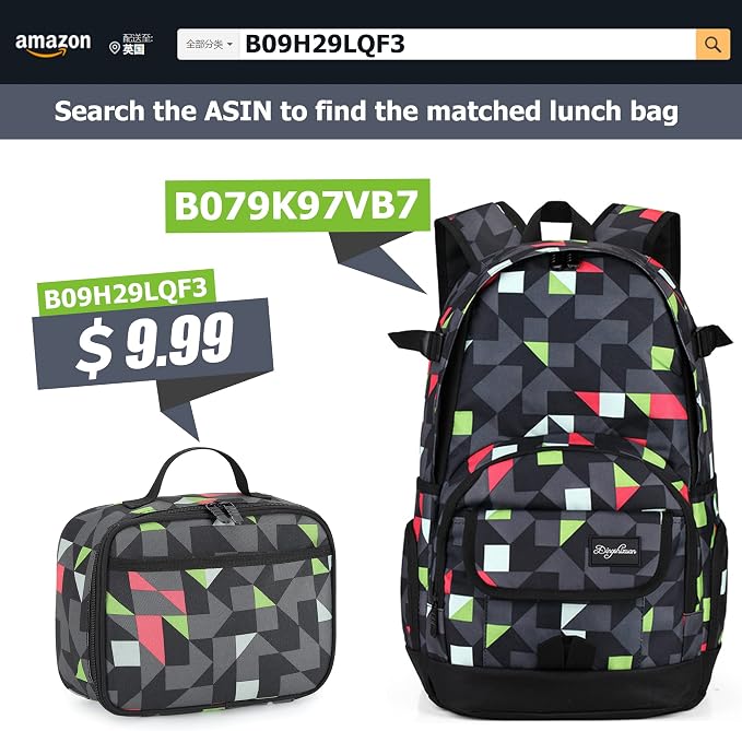 rickyh style School Backpack Travel Bag for Men & Women Lightweight College Back Pack with Laptop Compartmen