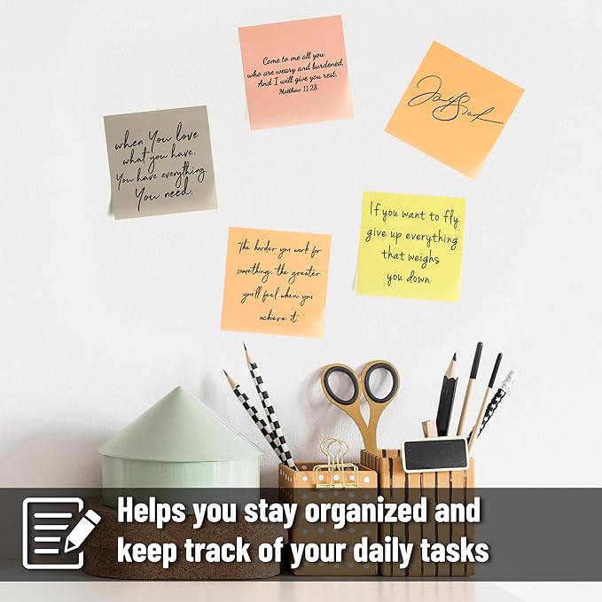 Mr. Pen- Transparent Sticky Notes, 3" x 3", 12 Pads, 600 Sheets, See Through Self-Adhesive Notes for Bible Journaling and Studying, Water-Resistant, Easy to Peel, Clean Removal