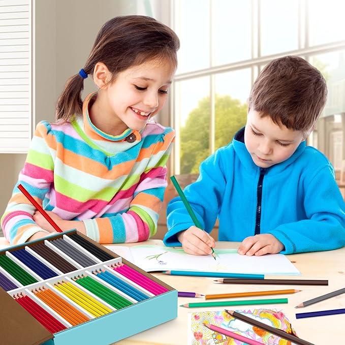 YEGEER 576 Count Colored Pencils Bulk, 12 Assorted Colors, Pre-sharpened Coloring Pencils Set for Kids and Adult, Teachers Essential Classroom Prizes, Back to School Supplies (Two boxes)