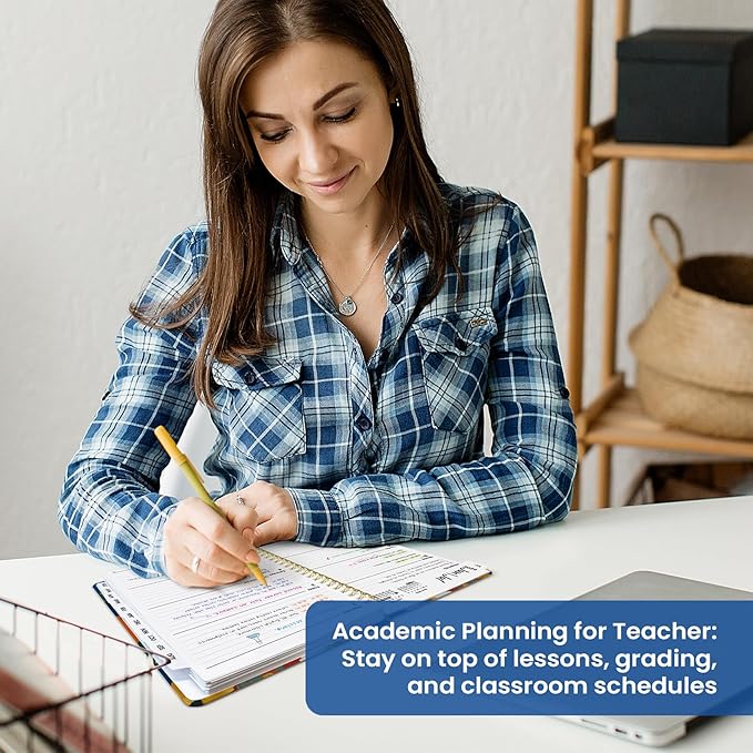Planner 2026–2027, Academic Monthly Weekly Spiral Calendar, July 2026 – June 2027, Hardcover Agenda Notebook with Tabs, 6.3" x 8.5", Perfect for Students, Teachers, School & Daily Planning - Vivid Petals