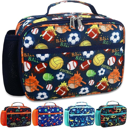 RHCPFOVR Kids Lunch Bag - Insulated Lunch Box for Boys Girls,Washable Lunch Bag and Reusable Toddler Leak-proof Lunchbox for School and Daycare