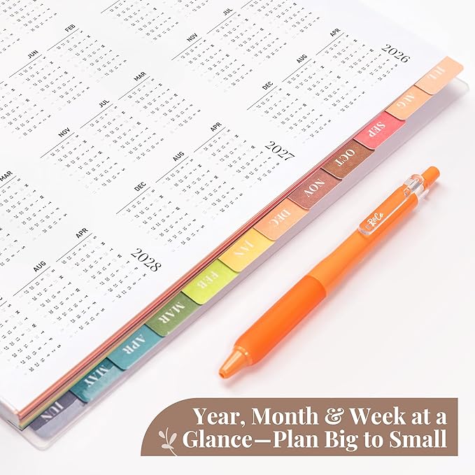 Rileys Academic Planner 2026-2027, Daily, Weekly & Monthly Planner, July 2026 - June 2027, Student Notes Pages, Twin-Wire Binding, Weekly Agenda for School & Work (8.5 x 11-Inches, Classic, Green)