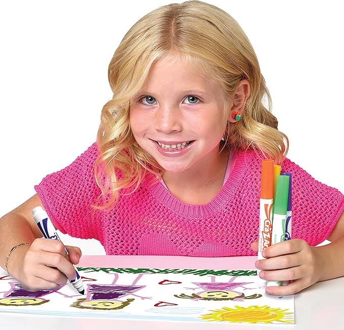 Cra-Z-Art Washable Broadline Markers Bulk Class Pack 256ct 16 Assorted Colors, Back To School Supply List Essential, Bulk Pack for School Supply Rooms and In Class For Teachers