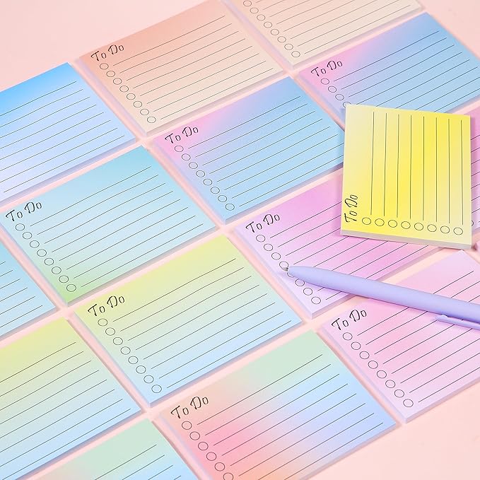 Mr. Pen- to Do List Sticky Notes, 3"x4", 18 Pads, 900 Sheets, Lined Checklist Sticky Pads with Smooth Writing, Easy Peel-Off, Thick Paper for Planning, Office, School & Daily Tasks