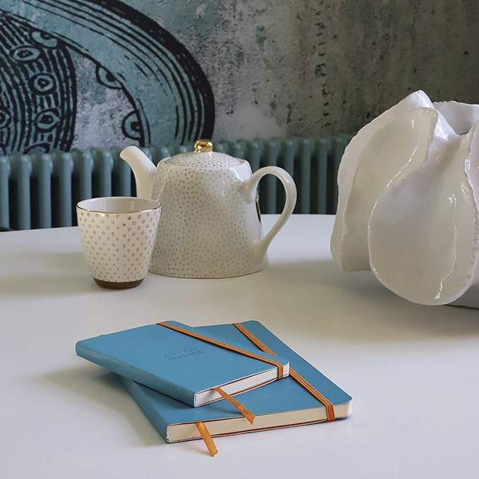 Rhodiarama Lined 4 X 5 1/2 Turquoise Softcover Journal