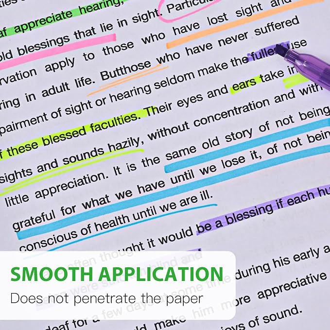 coruscant Highlighter - 400 pack color highlighter, color transparent visible fluorescent pen shell, wide chisel point mark, fluorescent pen, school, office