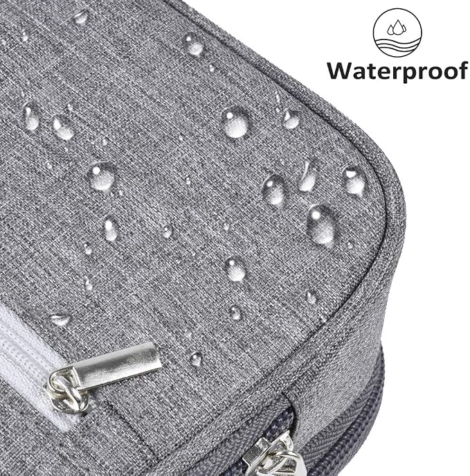 Large Capacity Pencil Case Big Pencil Bag Pouch High Storage Pen Pencil Holder Marker Portable Office Stationery Desk Organizer Makeup Bag Adults, Gray