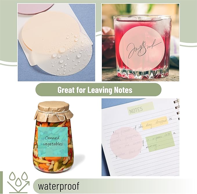 Mr. Pen- Transparent Sticky Notes Set, 1000 Sheets, Transparent Sticky Notes Tabs with Marker Pen for Bible Study, Office, School, Planning, Journaling & Organization