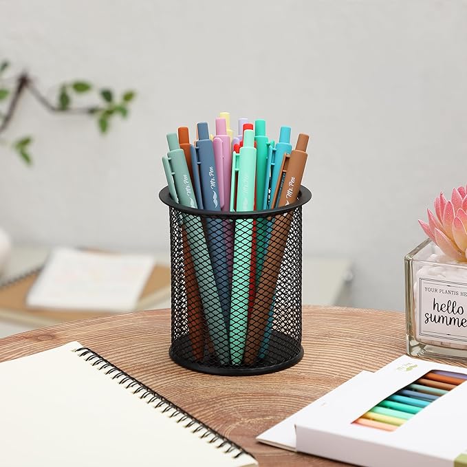Mr. Pen- Retractable Gel Pens, 12 Pack, Assorted Color Ink, Fine Point 0.7mm, Fast Dry, Smooth Writing, Cute Pens for Drawing, Writing Planner and School Supplies
