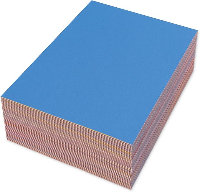 Tru-Ray (P6588-4) Heavyweight Construction Paper Bulk Assortment, 10 Assorted Colors, 9" x 12", 500 Sheets
