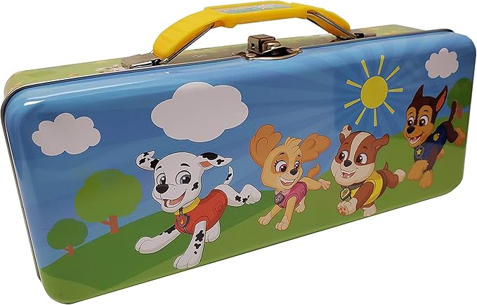 The Tin Box Company Paw Patrol Pencil Box with Lid and Hinge (389417-12)