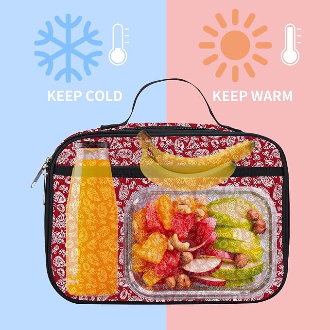 rickyh style Kids Insulated Lunch Box Thermal School Cooler hot Bag for Child