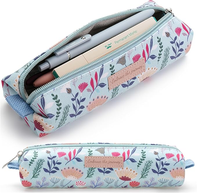 Mr. Pen- Cute Pencil Case Pouch, Multipurpose Canvas Bible Pencil Pouch, Smooth Zipper, Premium Material, Neat Stitches, Ideal for Stationery, Cosmetics, Electronics, School, Office, Travel