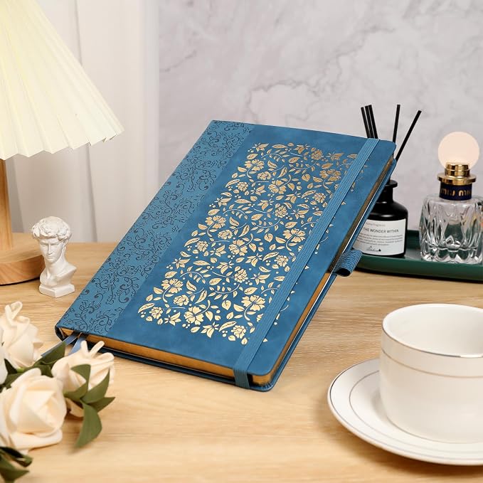 TIEFOSSI B5 Dot Journals for Women Men, 160 GSM Thick Paper, 150 Numbered Pages, 5 * 5MM Dot Grid, Dotted Notebooks for Planner Organization