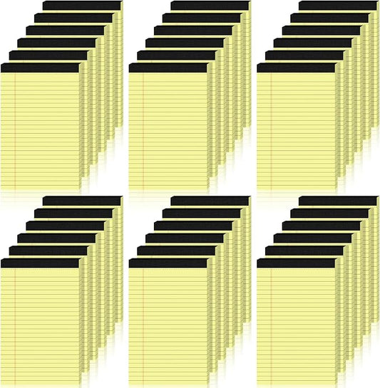 5x8 Lined Notepads 36-Pack - White Ruled Memo Pads with Firm Backing for Daily Lists, School Notes & Office Reminders | Smooth No-Bleed Paper for Students, Teachers & Professionals