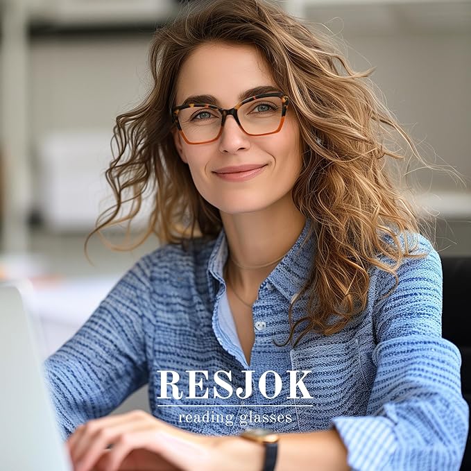 3Pack Reading Glasses for Women-Blue Light Blocking Readers Fashion Cat Eye Eyeglasses Spring Hinge