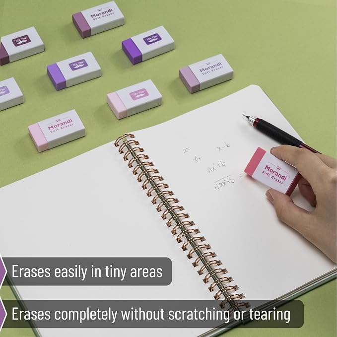 Mr. Pen- Erasers Bulk, 20 Pack, Large Block Erasers for School, No Smudge