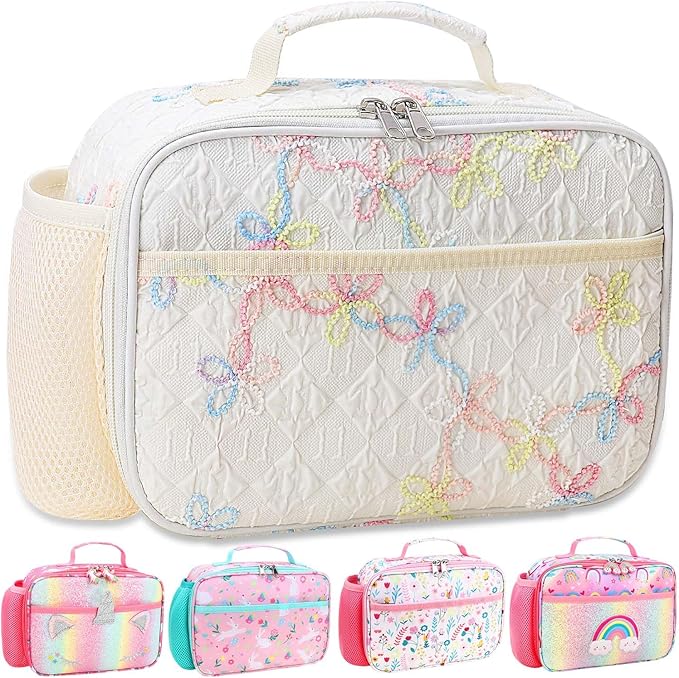 RHCPFOVR Kids Lunch Bag - Insulated Lunch Box for Boys Girls,Washable Lunch Bag and Reusable Toddler Leak-proof Lunchbox for School and Daycare