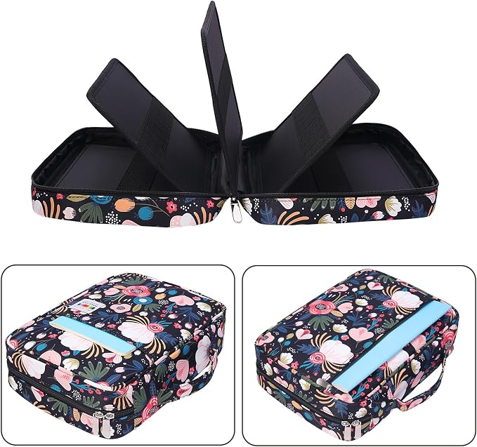 Coloring Pencil Case 220 Slots Pencils/Gel Pens Organizer Waterproof Travel Case Zipper Carrying Portable Pencil Markers Pen Holder Bag for Painter Writers