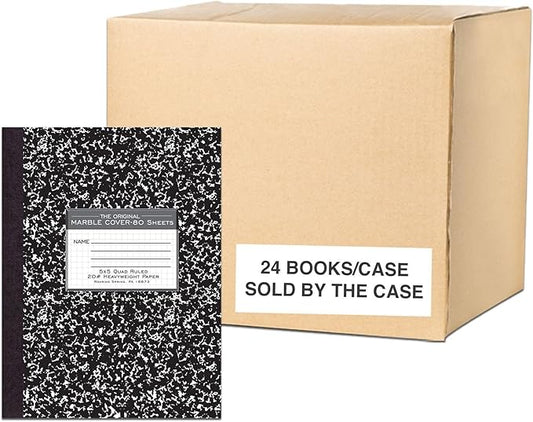 ROARING SPRING Signature Collection Composition Notebook, 24 Books, Hardcover, Grid Graph Rule, 20# Premium Paper, 80 Sheets/160 Pages, 10.25" x 7.88", Made in USA