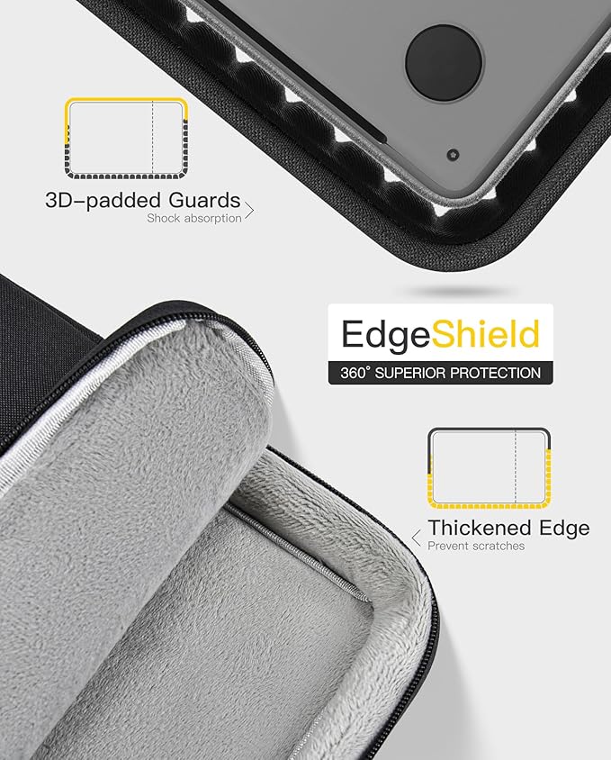 15 inch 360° Protective Laptop Sleeve for 2025-2023 MacBook Air 15.3 inch M4/M3/M2 Chip A3241 A3114 A2941, Shockproof Water-Resistant Laptop Case Bag Cover w/Accessory Pocket
