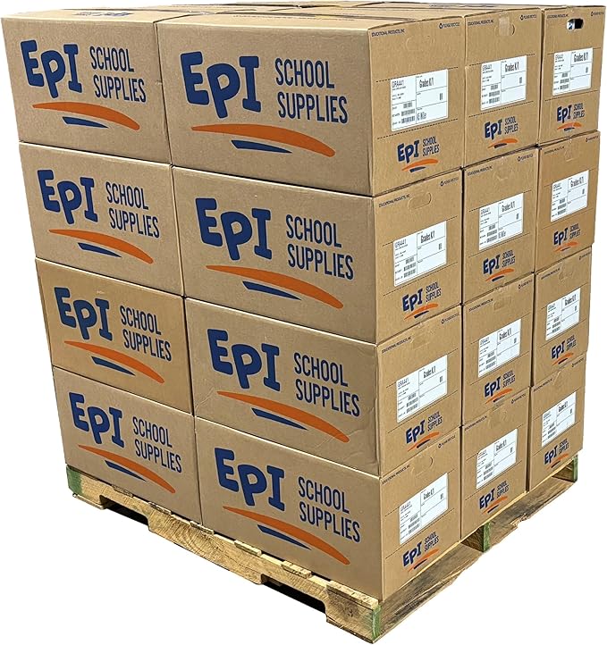 2016 Pack (Pallet) EPI Wide Ruled Composition Notebook Assorted Colors, Bulk, 200 pages (100 Sheets), 9-3/4 x 7-1/2, Marble, Bulk School Supplies, Heavy Duty, Durable, Office Notebooks, Sewn Binding