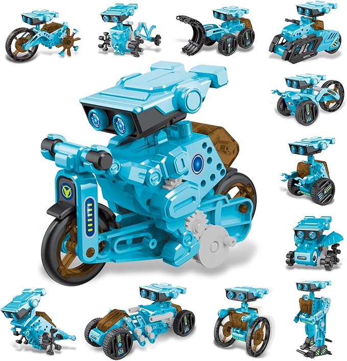 STEM 12-in-1 Education Robots Toys for Boys Age 8-12 12-16, DIY Educational Toy Science Kits for Kids, Building Experiment Robotics Set Birthday Gifts for 8 9 10 11 12 13 14 15 16 Years Old Boys Girls