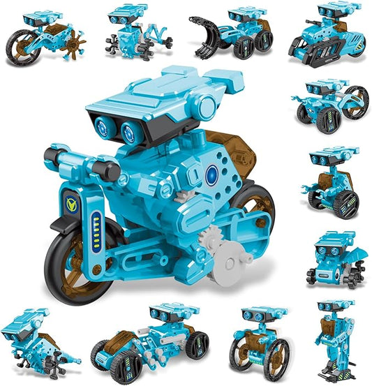 STEM 12-in-1 Education Robots Toys for Boys Age 8-12 12-16, DIY Educational Toy Science Kits for Kids, Building Experiment Robotics Set Birthday Gifts for 8 9 10 11 12 13 14 15 16 Years Old Boys Girls