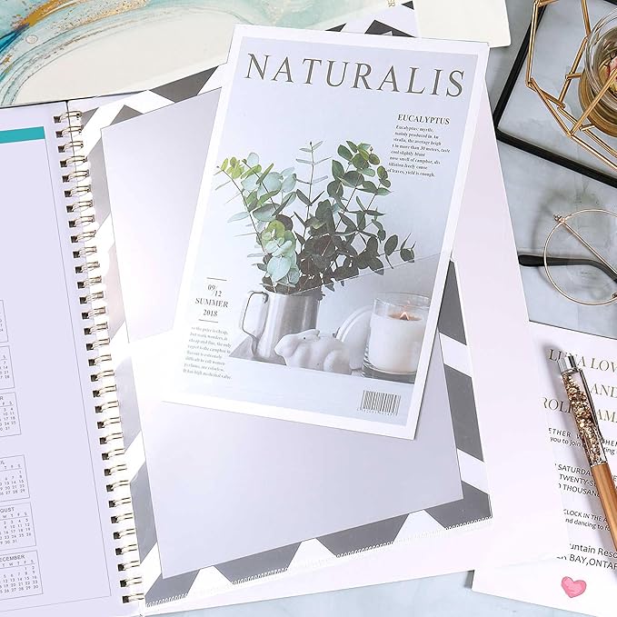2027 Monthly Planner/Calendar - January 2027 - December 2027, Monthly Planner 2027, 12 Months Planner with Tabs & Note Pages, 9" x 11", Twin-Wire Binding and Two-Side Pocket, Perfect Organizer