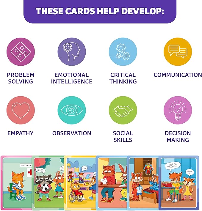Who What Why Mega Pack Conversation Cards for Kids – Counseling & Speech Therapy Materials with 120 Picture Cards & Wh Questions – Speech Delay Learning Game – Therapeutic Counselors Play Tool Ages 4+