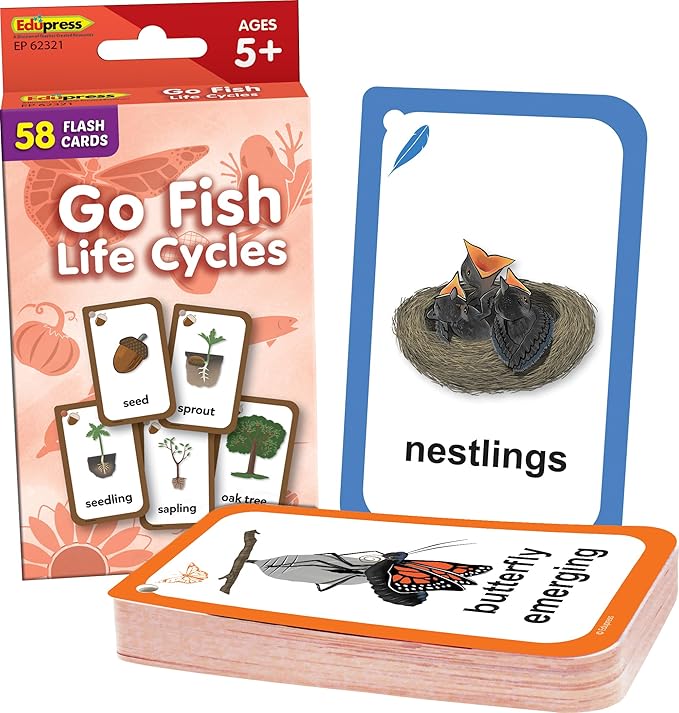 Teacher Created Resources Go Fish: Life Cycles Flash Cards (EP62321)