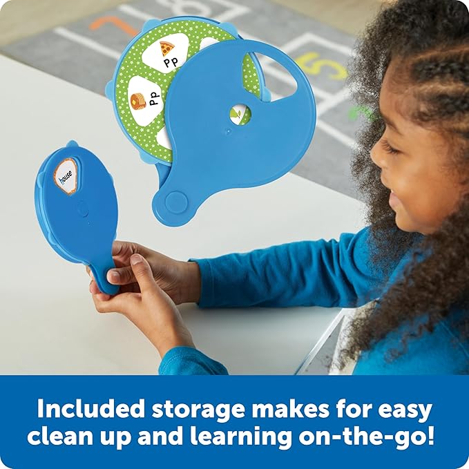 Learning Resources Skill Builders Letter Quiz Wheel, Alphabet Flash Cards, Reading Games, Sight Words Flash Cards Kindergarten, Ages 3 and Up
