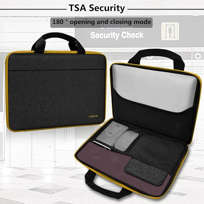 Hseok Laptop Sleeve 13-14 Inch Case Briefcase Compatible with MacBook Neo Pro 14 M5/M4/M3/M2/M1, All Models 13.3 Mac Air/Pro, XPS 13 14, Most Popular 13"-14" Notebooks,B01YL01