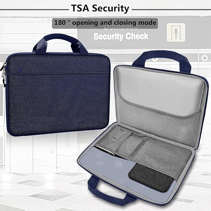 Hseok Laptop Sleeve 13-14 Inch Case Briefcase Compatible with MacBook Neo Pro 14 M5/M4/M3/M2/M1, All Models 13.3 Mac Air/Pro, XPS 13 14, Most Popular 13"-14" Notebooks,D01B02