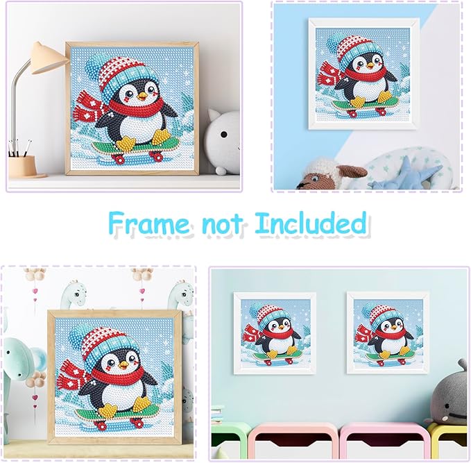 Nardoll Diamond Art Kits - Arts and Crafts - Diamond Art Painting with Wooden Frame - GEM Art for Girls Boys Adults Beginners Home Wall Decor Gifts