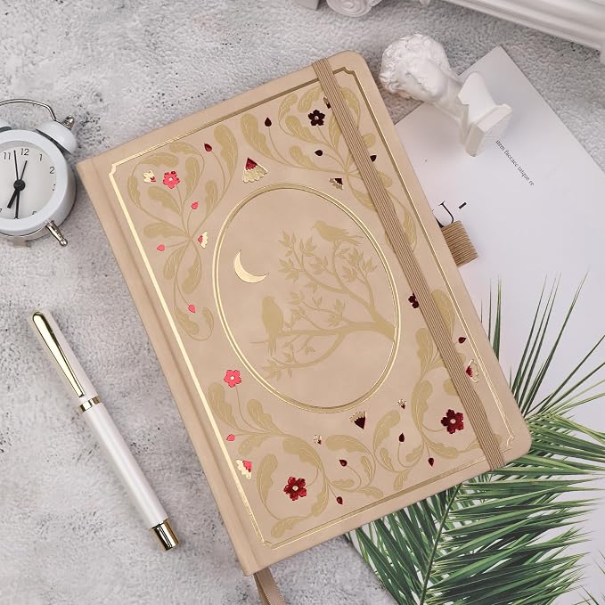 TIEFOSSI Line Journal Notebook, A5 Hardcover Rule Journal for Women Men