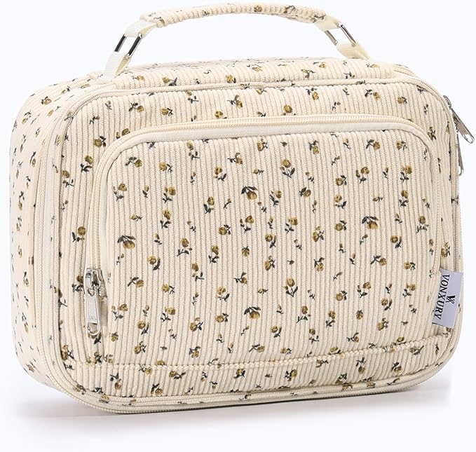 Large Pen Pencil Case,VONXURY High Capacity Art Colored Pencil Pouch Portable Stationery Organizer With 2 Detachable Layers 54 Slots Multiple Zipper Pockets for School Office College