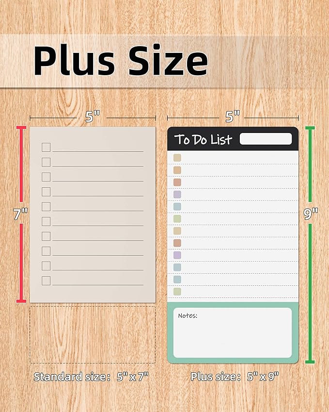 Dry Erase to Do List Sticky Notes| 12pcs Premium Daily Planner White Board| Chore Chart Checklist Notepad| Lined Task Todo Memo Pad| Removable Suitable for Home,Office,Refrigerator,Desk