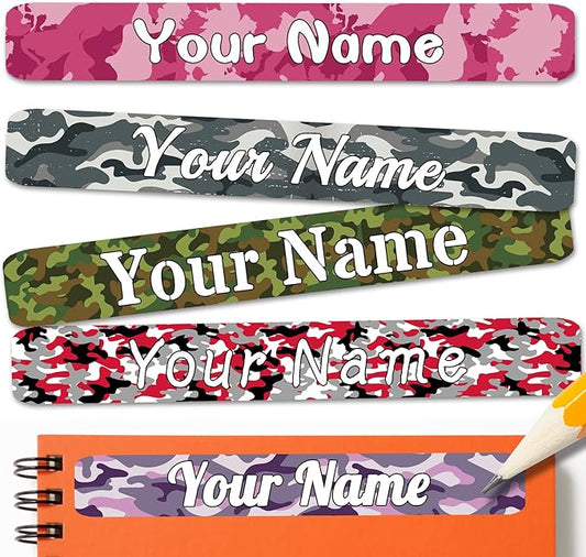 120 PCS Personalized Labels for Kids，Custom Name Tag Stickers Labels Waterproof for School Supplies,Water Bottle,Lunch Box,Toys(2.3 x 0.4 in)