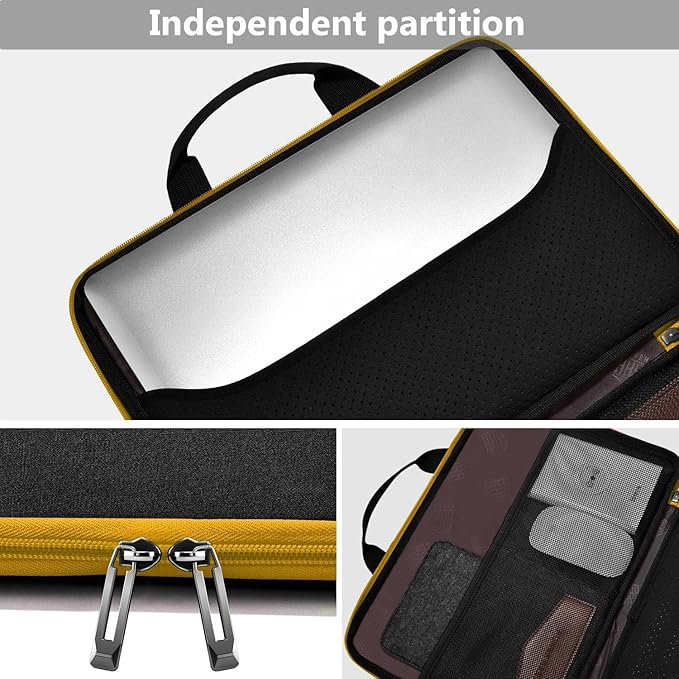 Hseok Laptop Sleeve 13-14 Inch Case Briefcase Compatible with MacBook Neo Pro 14 M5/M4/M3/M2/M1, All Models 13.3 Mac Air/Pro, XPS 13 14, Most Popular 13"-14" Notebooks,B01YL01