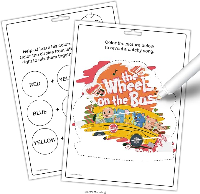 Bendon Cocomelon Imagine Ink, Coloring Book and 1 Mess Free Marker, Kids, Officially Licensed