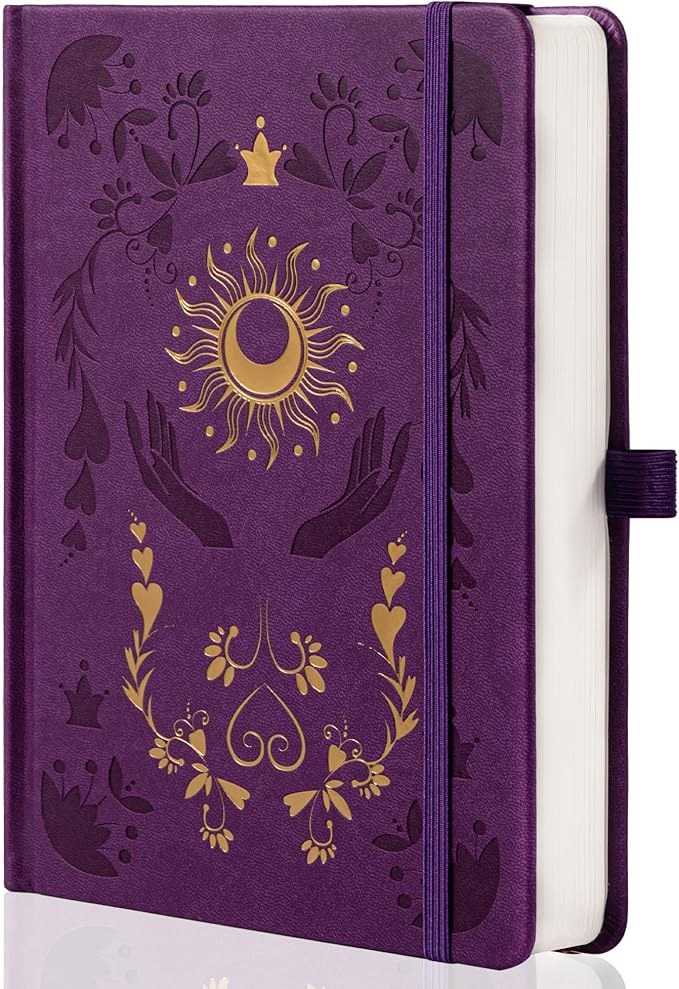 MGGAO Dotted Journal Notebook for Women Men, Journals for Writing, A5 Aesthetic Dot Notebook for Work, Travel, School,190 Numbered Pages, 5.8”x8.4”
