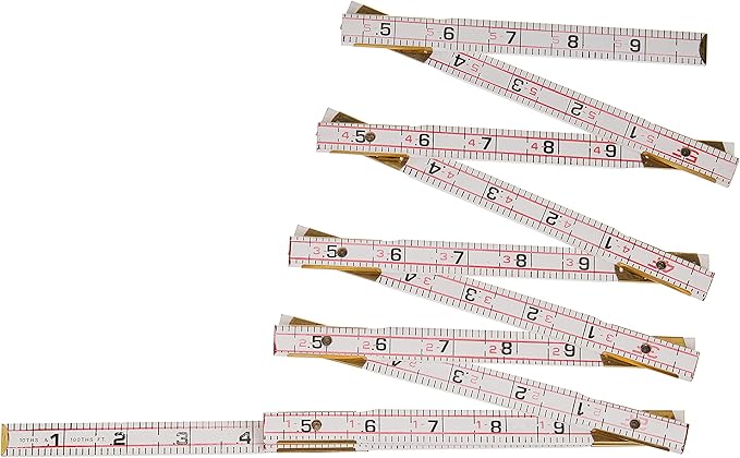 Crescent Lufkin 5/8" X 6' Red End® Engineer's Scale Wood Rule - 1066DN , White